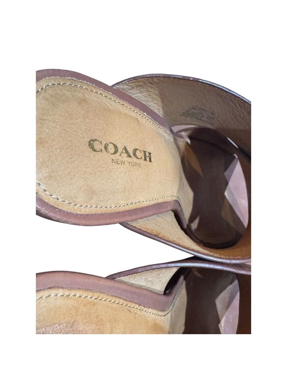 Coach Emily Wedge Slide Sandals in box - Picture 9 of 13
